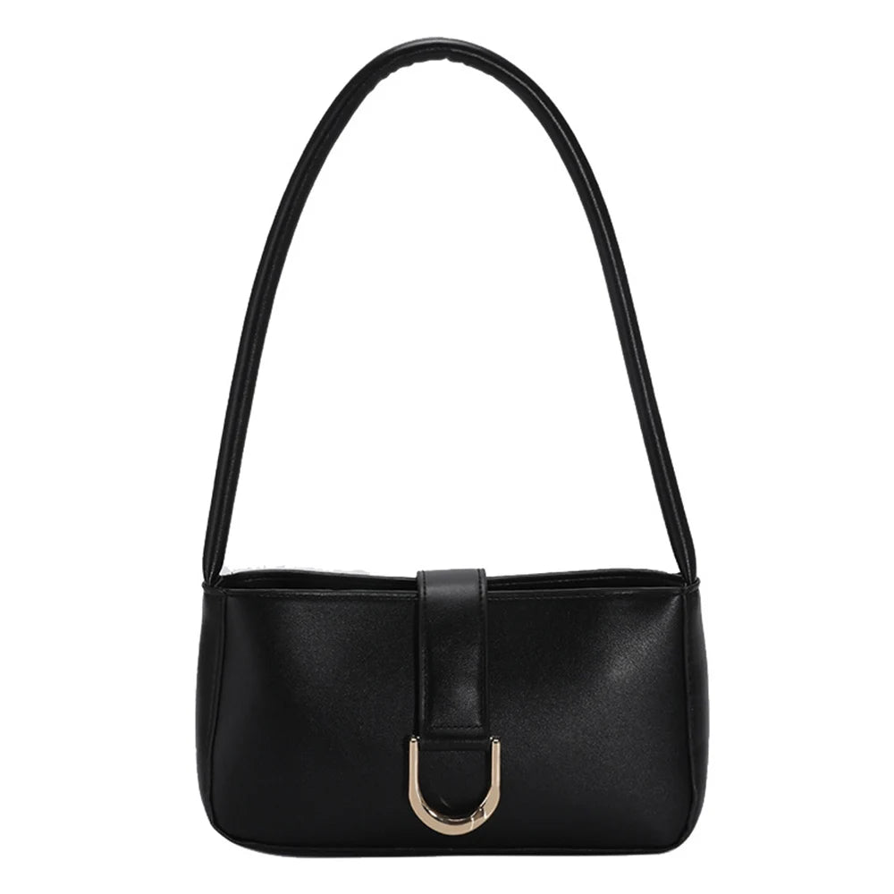 Women Shoulder Bags Handbags Square Solid Pu Leather Casual Bag