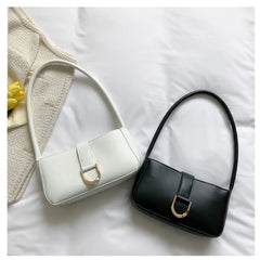 Women Shoulder Bags Handbags Square Solid Pu Leather Casual Bag