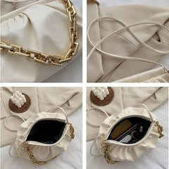 Thick Chain Cloud Handbags Crossbody Bags For Female