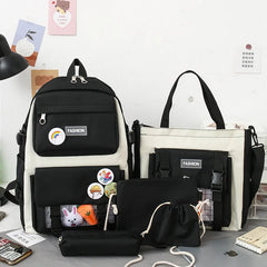 4pcs set school bags for girls and boys