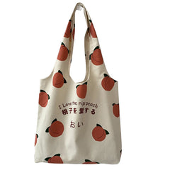 Large Capacity Women's Canvas Shoulder Bag for School