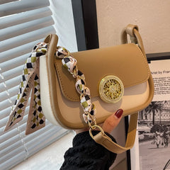 Women's Texture Messenger Bag Small Square Crossbody Bags