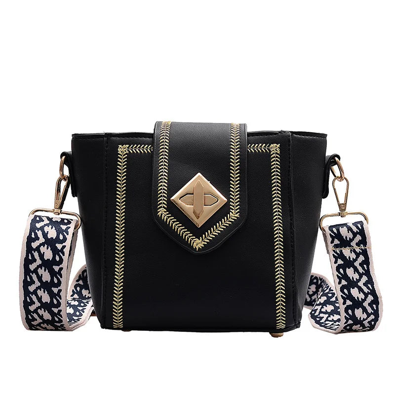 Flower Crossbody Bag for Women PU Handbag Party Bags