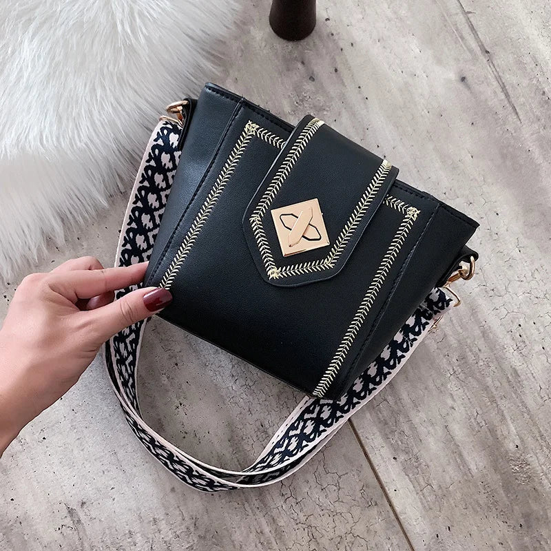 Flower Crossbody Bag for Women PU Handbag Party Bags