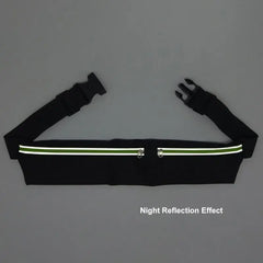 Dual Pocket Running Belt Phone Pouch Waist Bag for Jogging Cycling