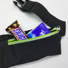 Dual Pocket Running Belt Phone Pouch Waist Bag for Jogging Cycling