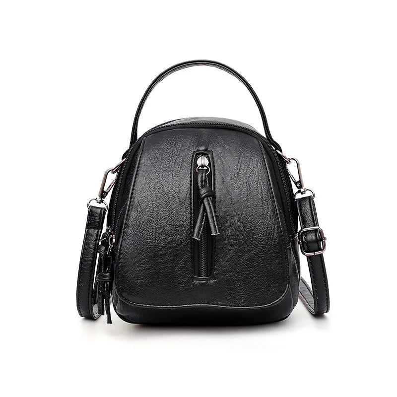 Vintage Soft Leather Shoulder Bag Large Capacity