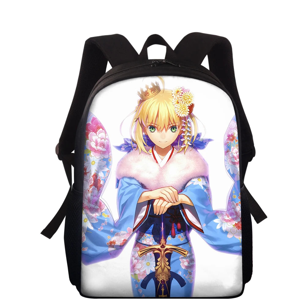 Anime Fate Printing Backpack For Women Kids Bagpack Girls Boys Book Bag