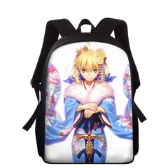 Anime Fate Printing Backpack For Women Kids Bagpack Girls Boys Book Bag