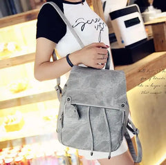 ETN BAG 081516 PU Leather Student School Backpack