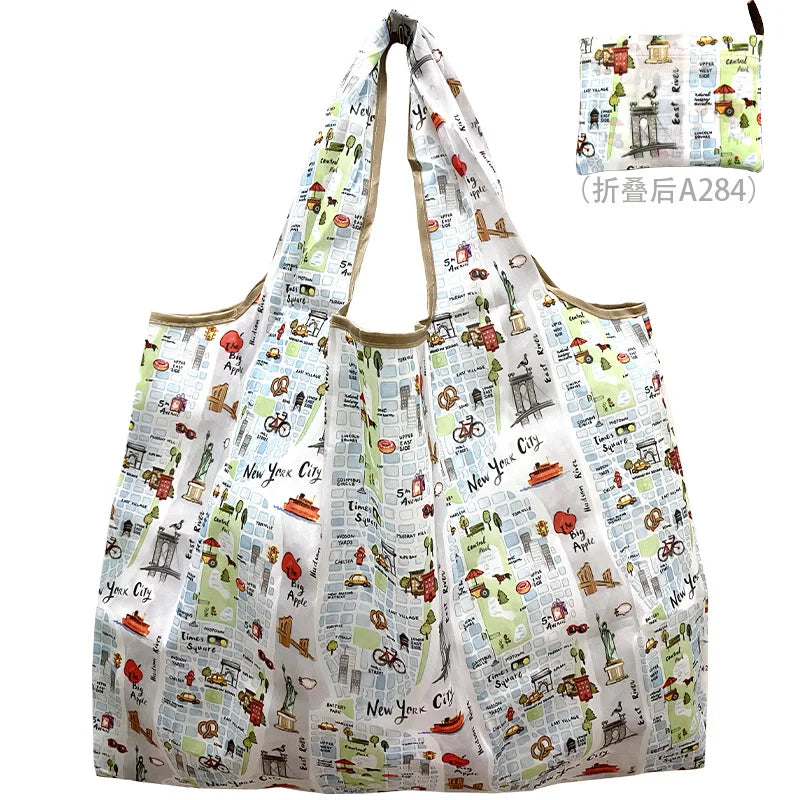 Eco Bag Folding Shopping Bag Foldable One-shoulder Shopping Bag