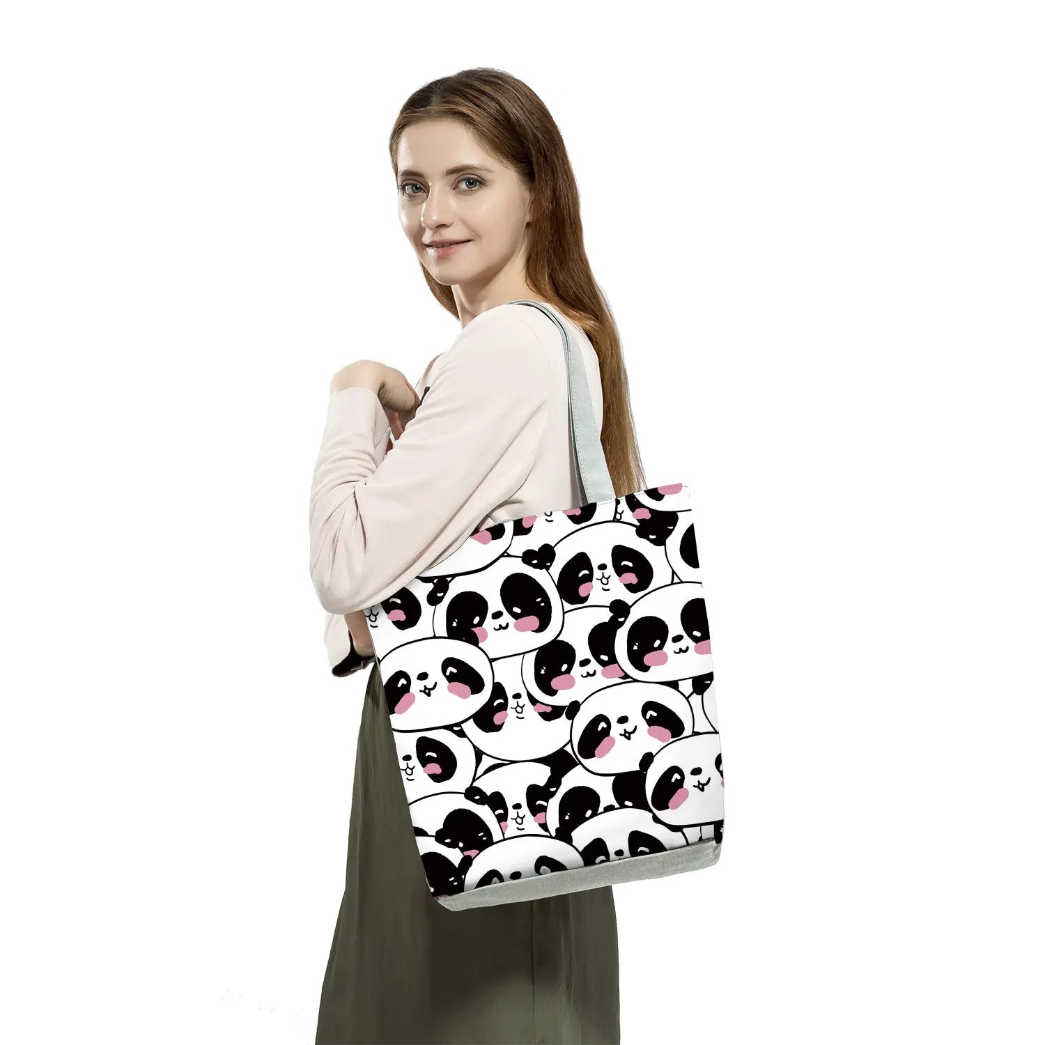 Reusable Portable Cartoon Animal Print Casual Bag