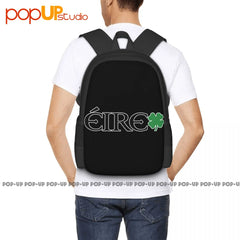 Eire Shamrock Ireland 4 Leaf Clover St Patricks Irish Pride Backpack