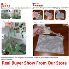 Elegant Rhinestones Evening Clutch Bag for Women Dinner Party Wedding Purses