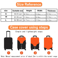 Elastic Dust Cover Love Printed Luggage Case 18-28 Sizes
