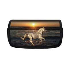 Horse Print Large Pencil Bag School Supplies Stationery