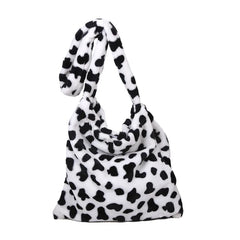 Cow Pattern Shoulder Bag Women Tote Handbag