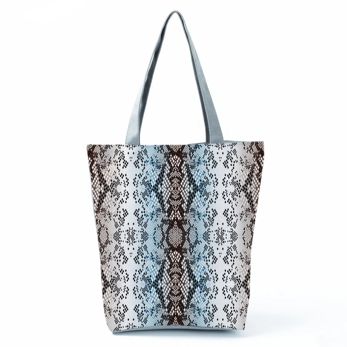 Snakeskin Pattern Women Tote Handbags Large Capacity Ladies Shoulder Bags