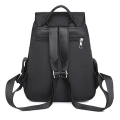 Diamond Lattice Oxford Backpack for Women Embroidery Threads Female Travel Bag
