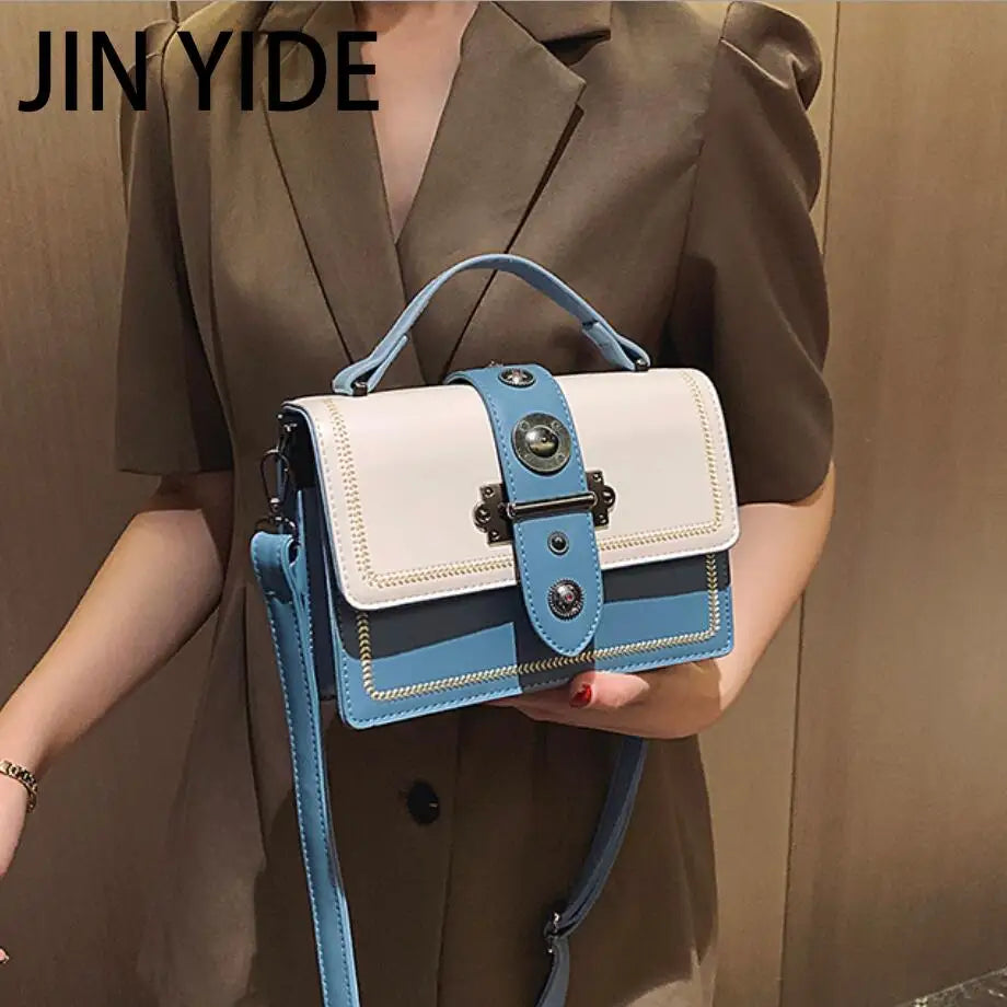 Rivet Should Bag High PU Leather Casual Tote