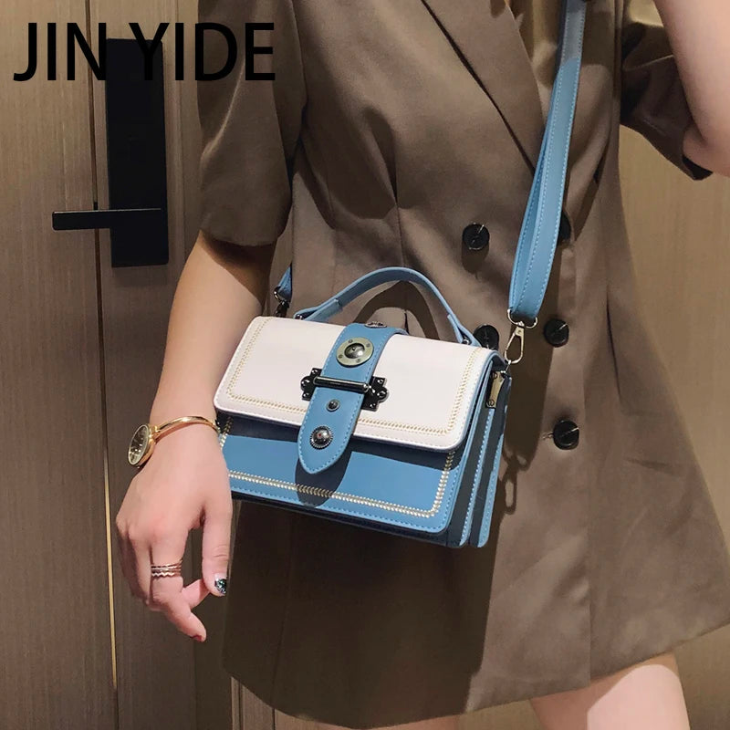 Rivet Should Bag High PU Leather Casual Tote