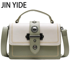 Rivet Should Bag High PU Leather Casual Tote
