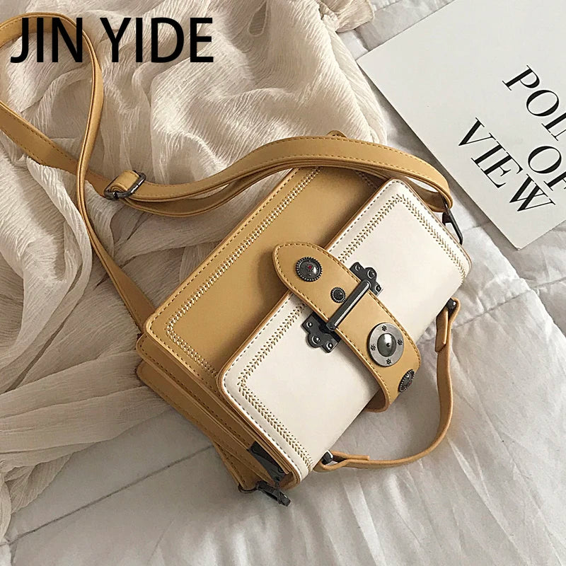 Rivet Should Bag High PU Leather Casual Tote