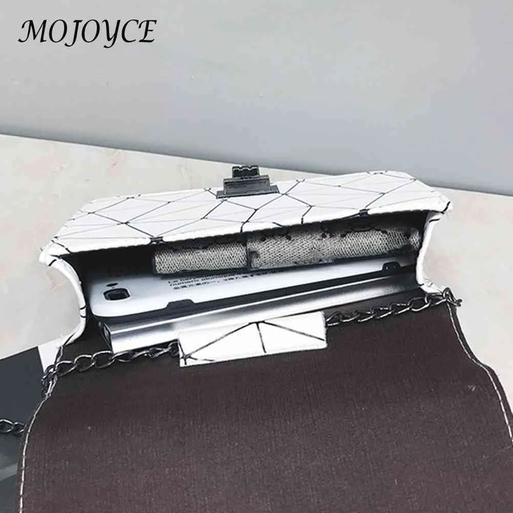 Geometric Printing Shoulder Bag Daily Crossbody Chain Handbag