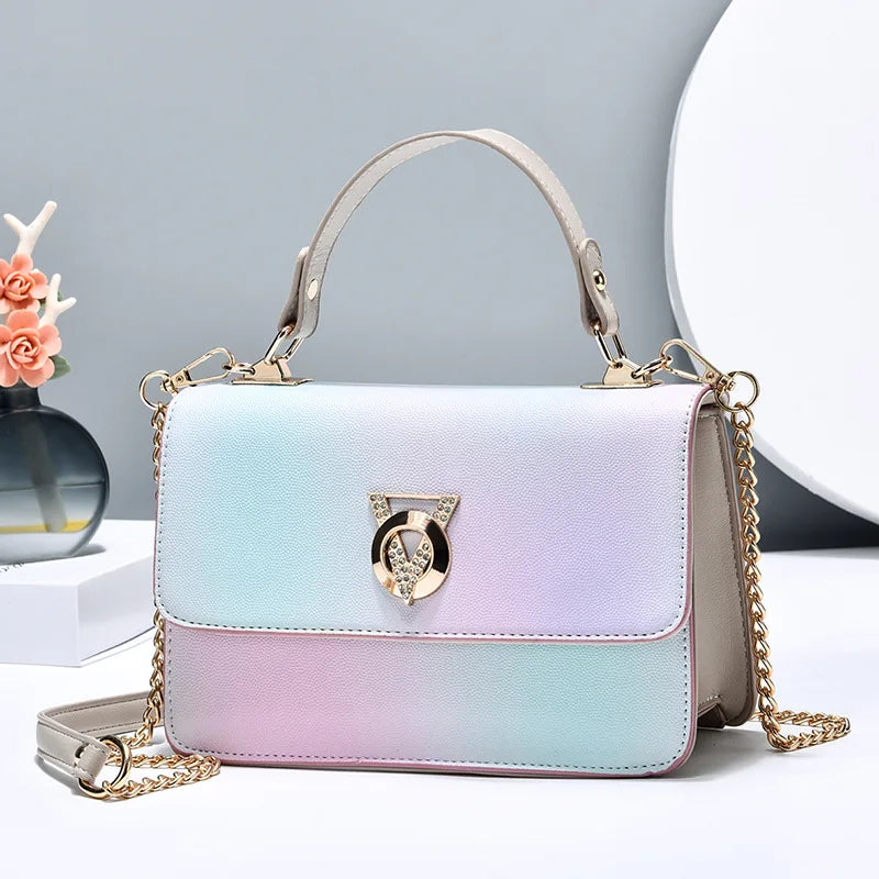 Gradient Print One-shoulder Messenger Bag