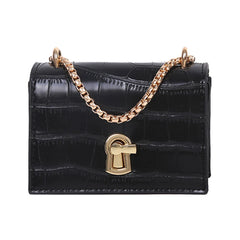 Women Mini Chain Shoulder Bag PU Leather Crossbody