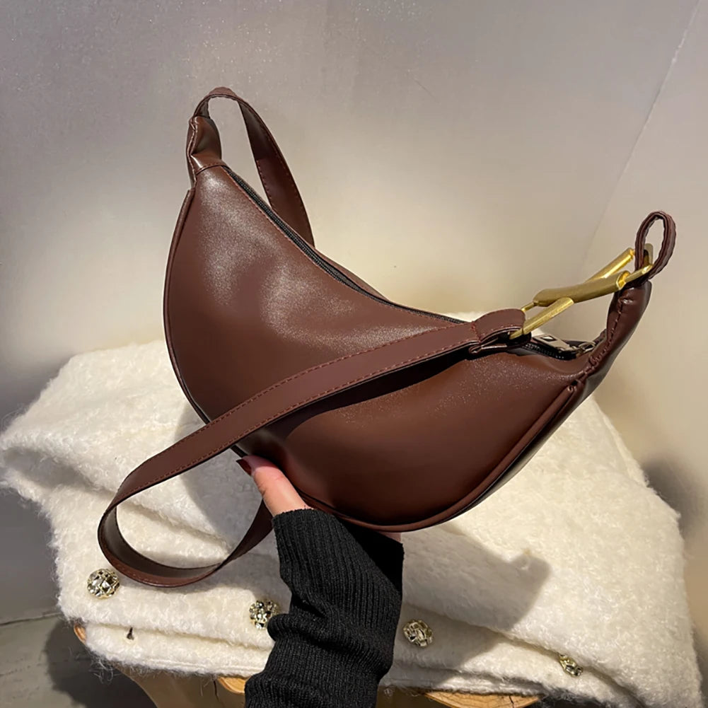 Women Shoulder Bags PU Leather Dumpling Crossbody Bag