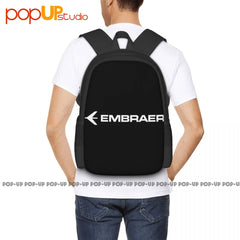Embraer Backpack Large Capacity Gym Style Shopping Bag School Sport Bag