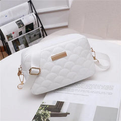 Embroidered Messenger Bag PU Leather Shoulder Crossbody Large Capacity Women