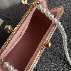 Embroidery Rose Flowers Beads Bag Women Shoulder Tote Handbags