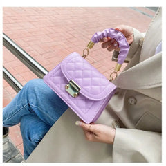 Embroidery Thread Chain Crossbody Bag Women Shoulder Handbag