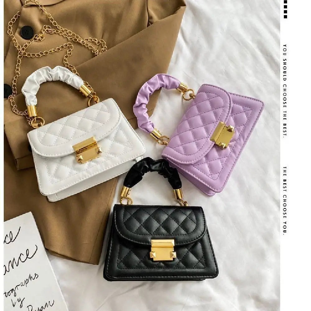 Embroidery Thread Chain Crossbody Bag Women Shoulder Handbag