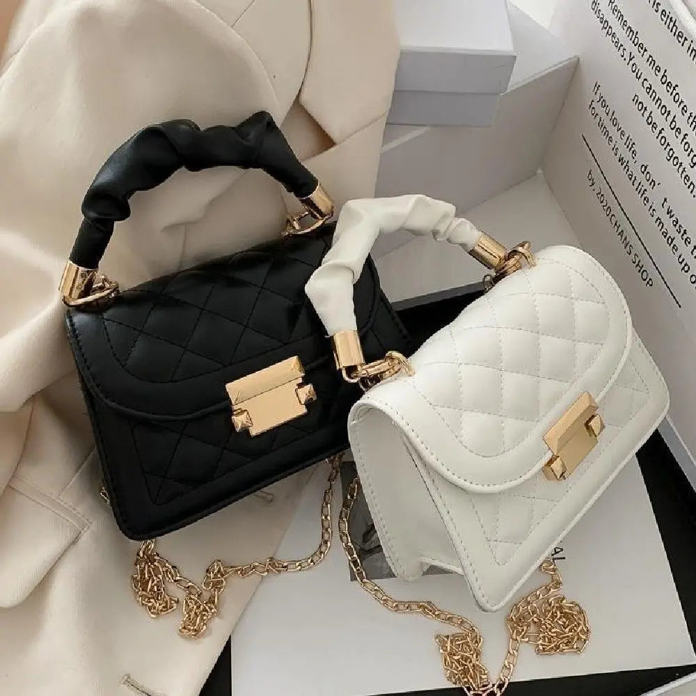 Embroidery Thread Chain Crossbody Bag Women Shoulder Handbag
