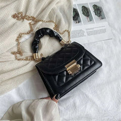 Embroidery Thread Chain Crossbody Bag Women Shoulder Handbag