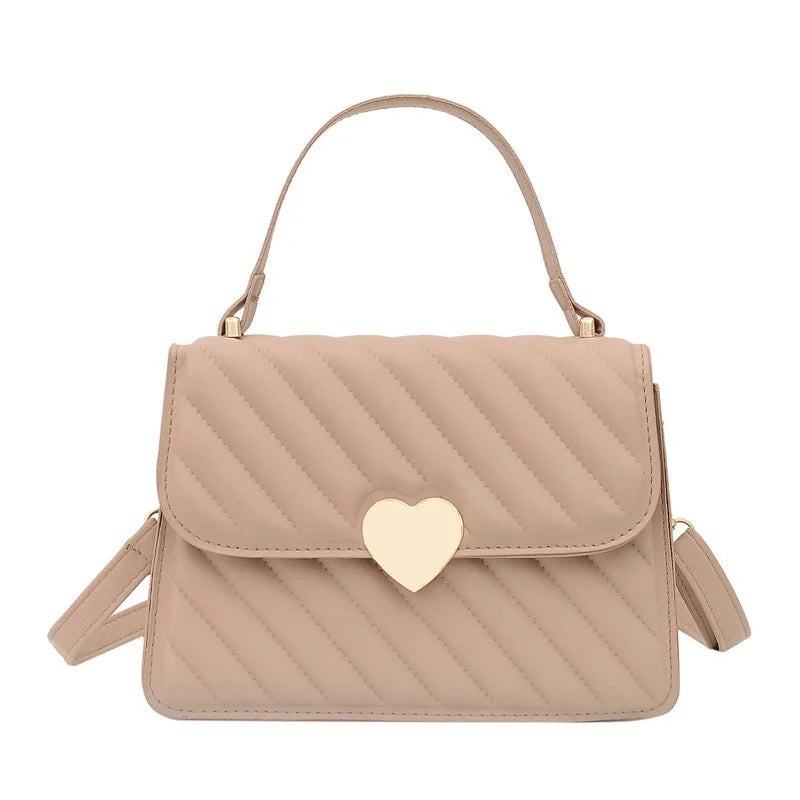 Embroidery Thread Crossbody Bag PU Leather Tote