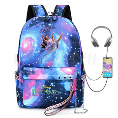 Encanto USB Backpack School Bag Laptop Rucksack Women Men Backbag
