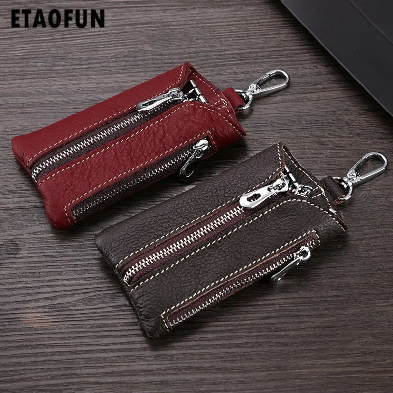 Etaofun Retro Leather Key Holder for Men & Women