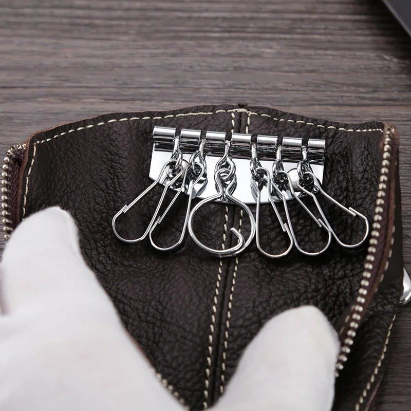 Etaofun Retro Leather Key Holder for Men & Women