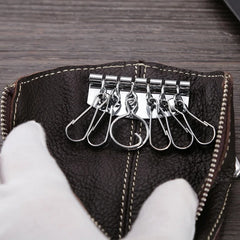 Etaofun Retro Leather Key Holder for Men & Women