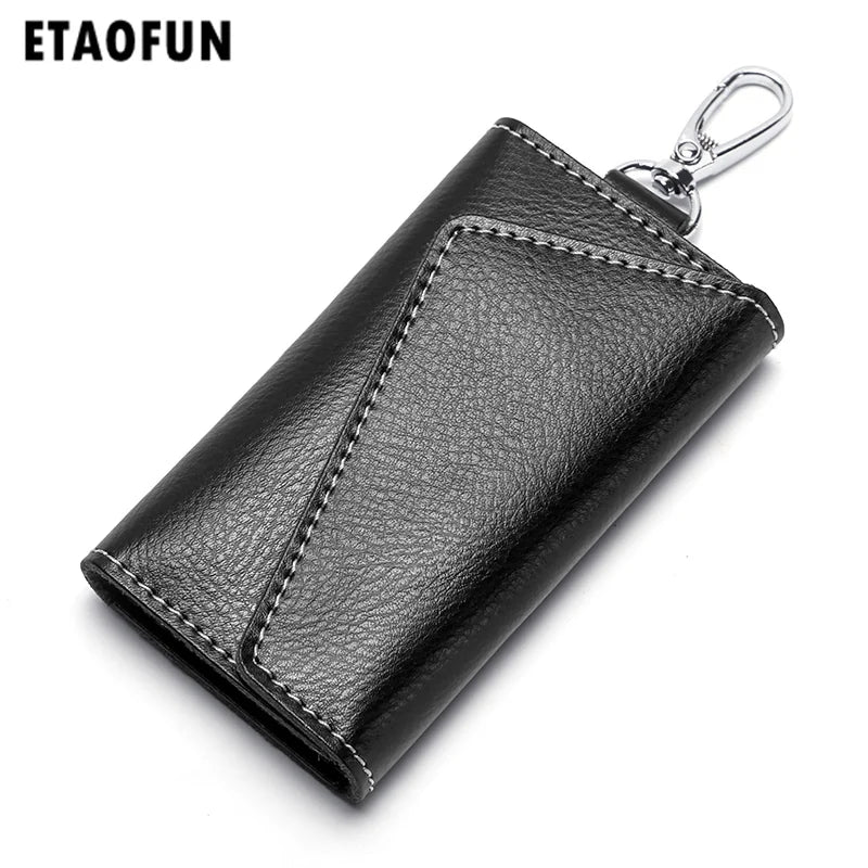 Etaofun Men's Leather Housekeeper, Retro Vintage Key Holder