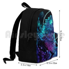 Ether Outdoor Hiking Backpack Clockbirds Wolf Dog Can