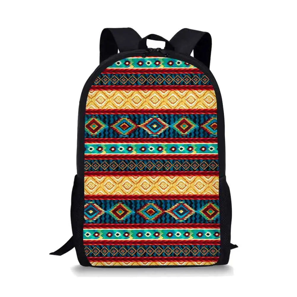 Ethnic Tribal Style Backpack School Bags Teenage Outdoor Travel Bags