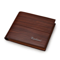 Men's Retro Cross Embossed Short Wallet Large Capacity
