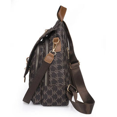 Pu Leather Backpack Female Student Schoolbag Large Capacity