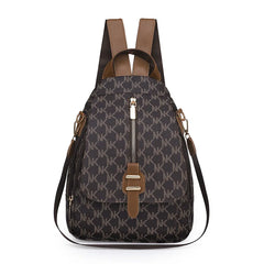Pu Leather Backpack Female Student Schoolbag Large Capacity