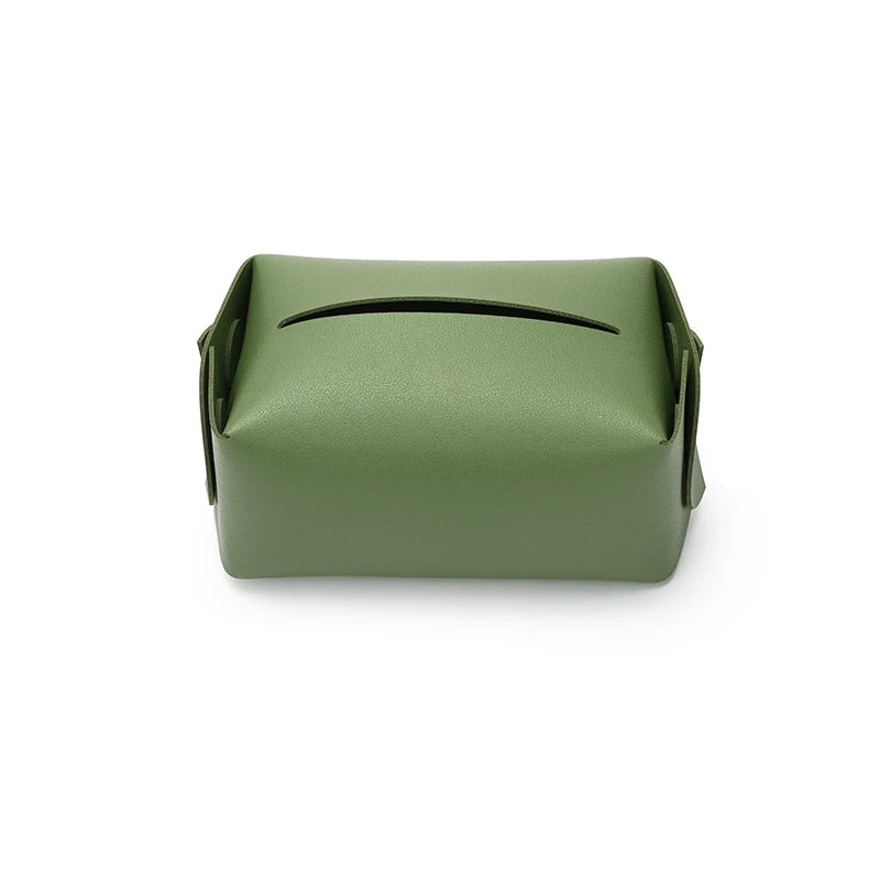 European Leather Tissue Box Decoration - Modern Living Room